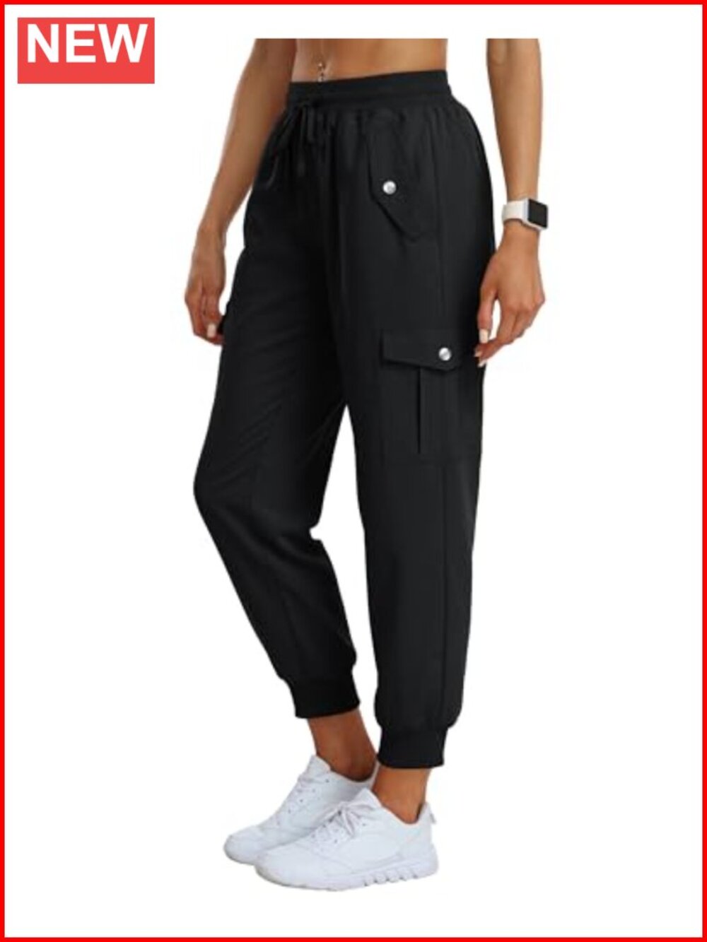 MoFiz Women's Lightweight Cargo Joggers Hiking Pants Quick Dry with Pockets